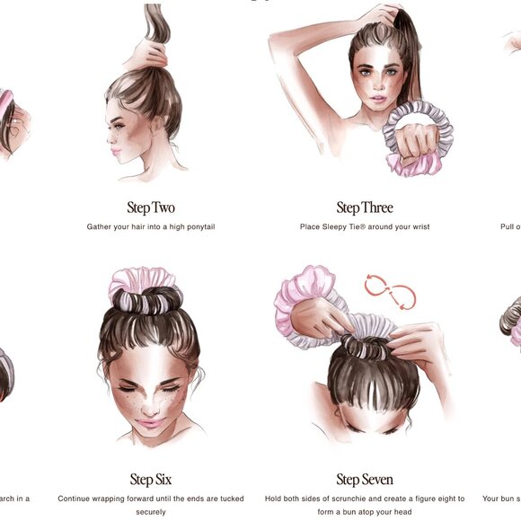 Sleepy Tie (medium) - Wake up with perfect hair - Picture 5 of 7